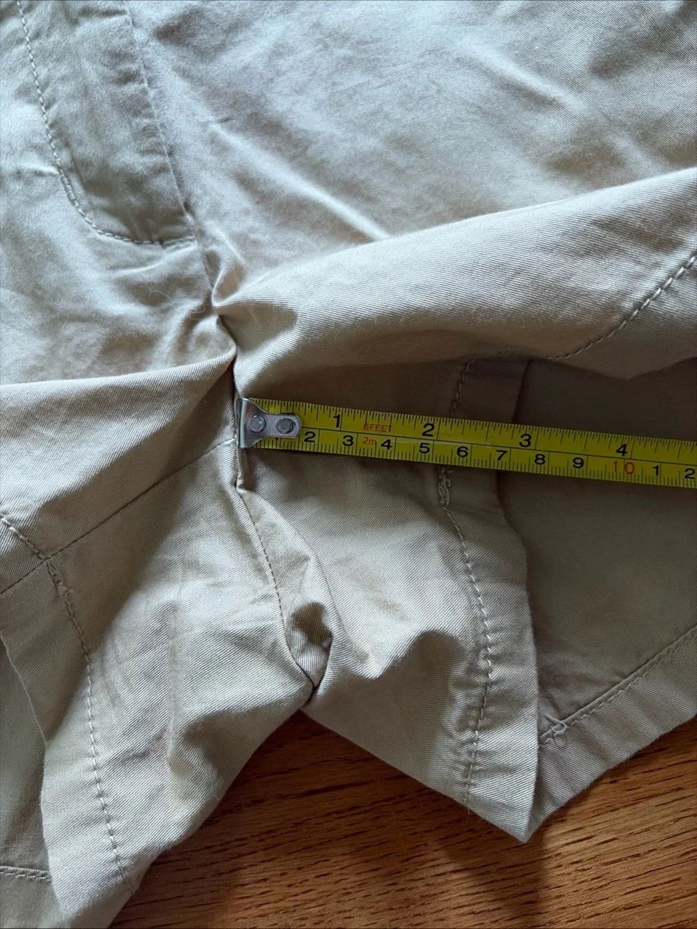 J.Crew Factory Broken-In Chino Shorts 00 Pockets Women Khaki Cotton Low Rise